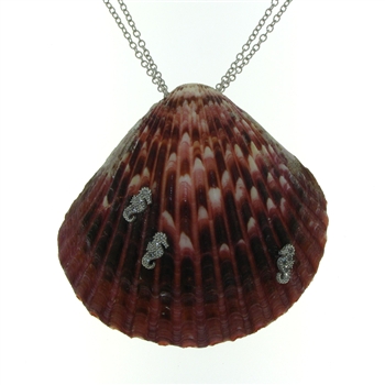 SG1123 Sterling Silver Seashell Necklace